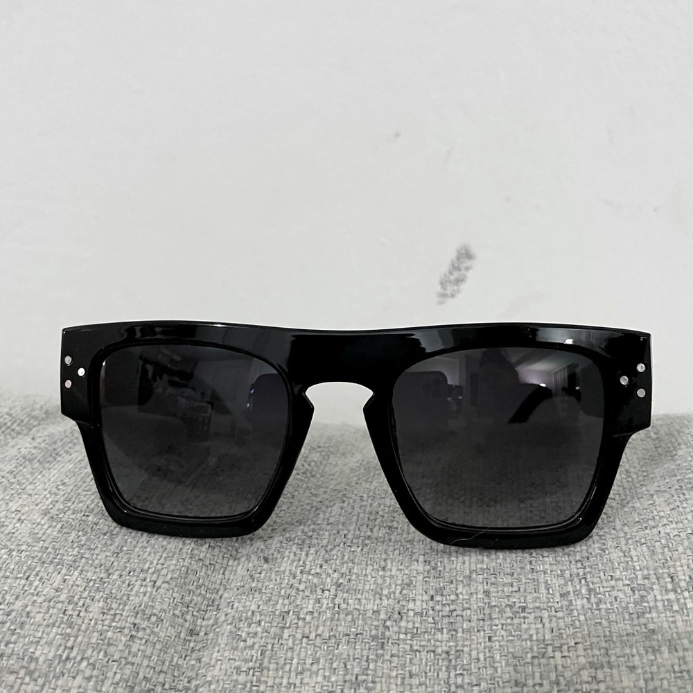 Aldo square block sunglasses black